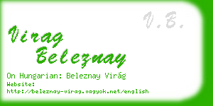virag beleznay business card